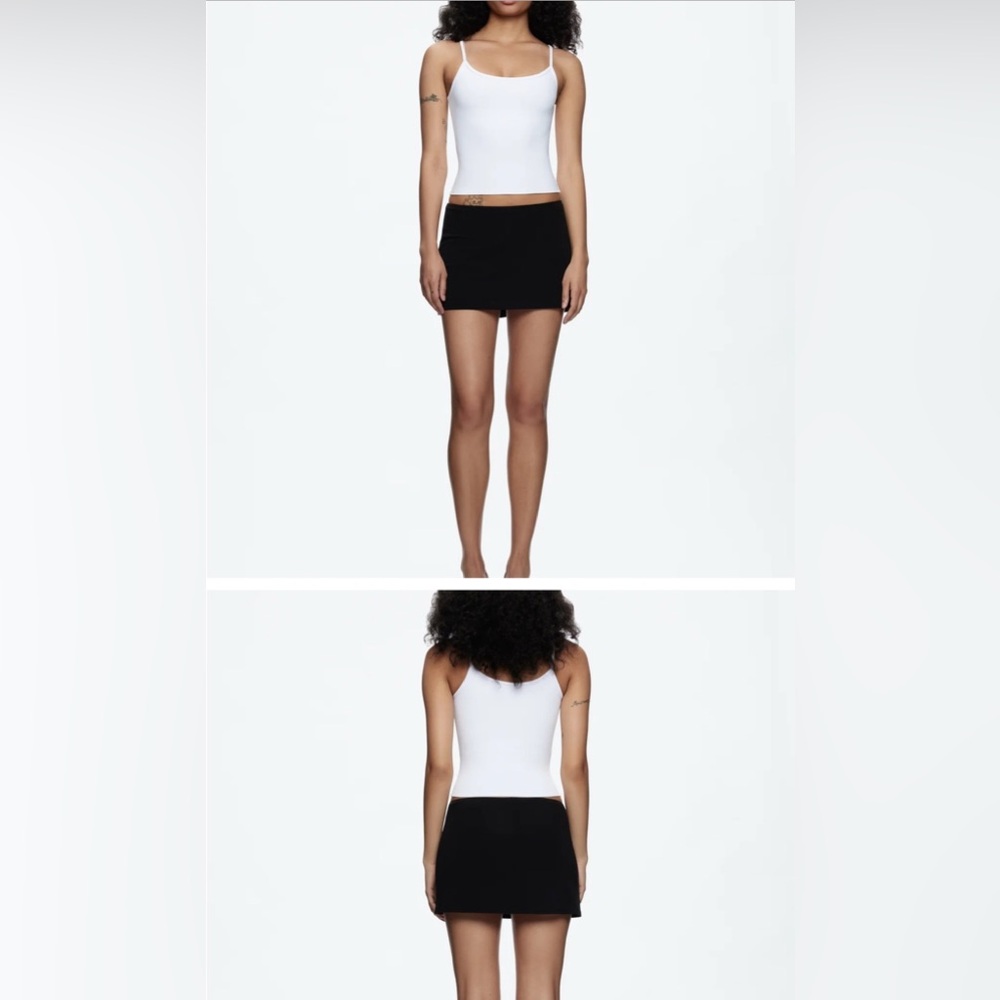 Tank Air Collect $$ Mini Skirt Black size S